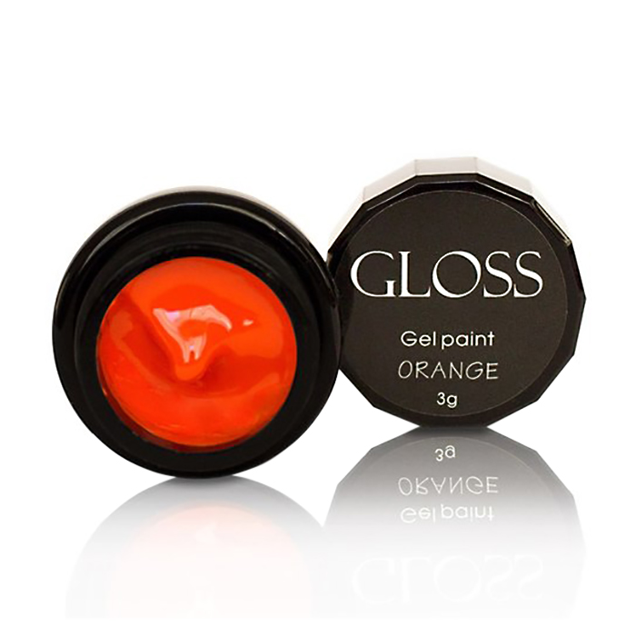 Гель-фарба для нігтів Gloss Gel Paint Orange, 3 г